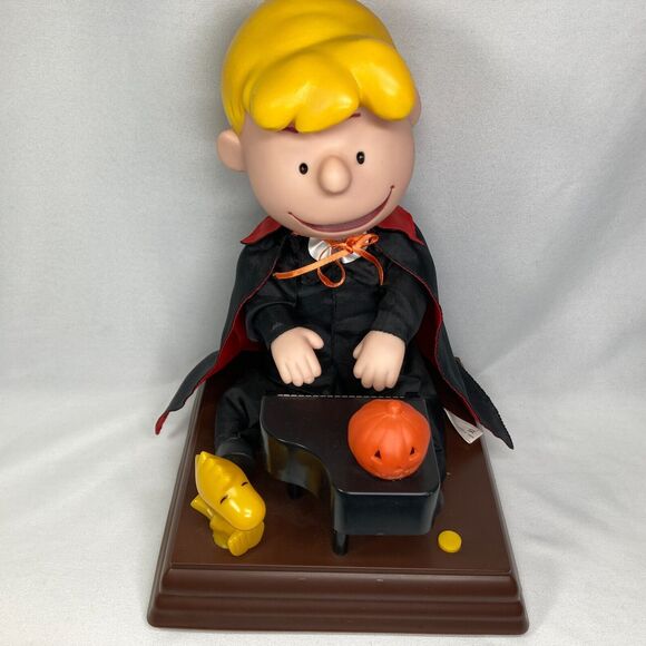 Halloween Peanuts Shroeder Playing Piano Linus & Lucy Gemmy, Orig Box - Picture 8 of 8